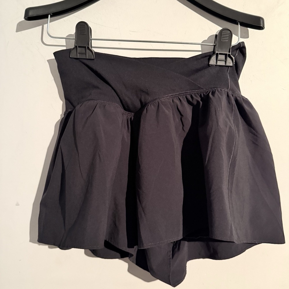 Aerie Women's Small Shorts High Rise Crossover Waist Flowy Lined Running Real Me